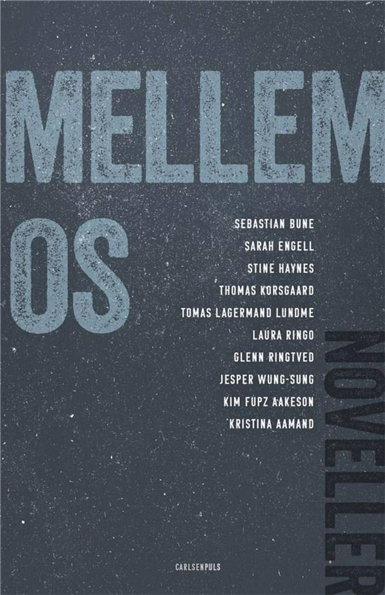 Mellem os, Kim Fupz Aakeson, Jesper Wung-Sung, Glenn Ringtved, Sebastian Bune, Laura Marie Ringo, Sarah Engell, Stine Haynes, Thomas Korsgaard, Tomas Lagermand Lundme, novellesamling